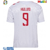 Danska Rasmus Hojlund #9 Gostujuci Dres EP 2024 Kratak Rukav